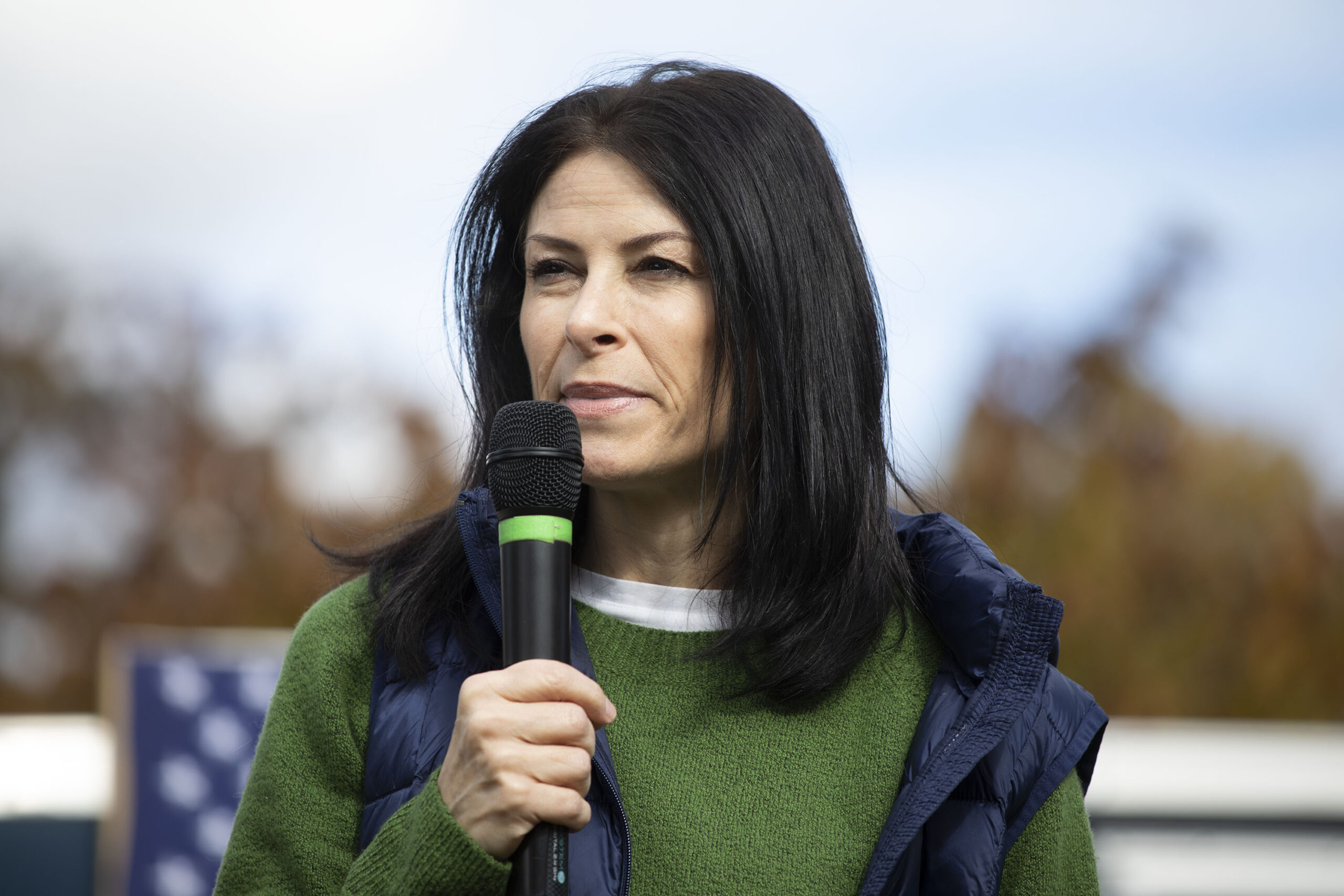 Michigan Attorney General Dana Nessel speaks at a campaign rally, Oct. 16, 2022. (Bill Pugliano/Getty Images)