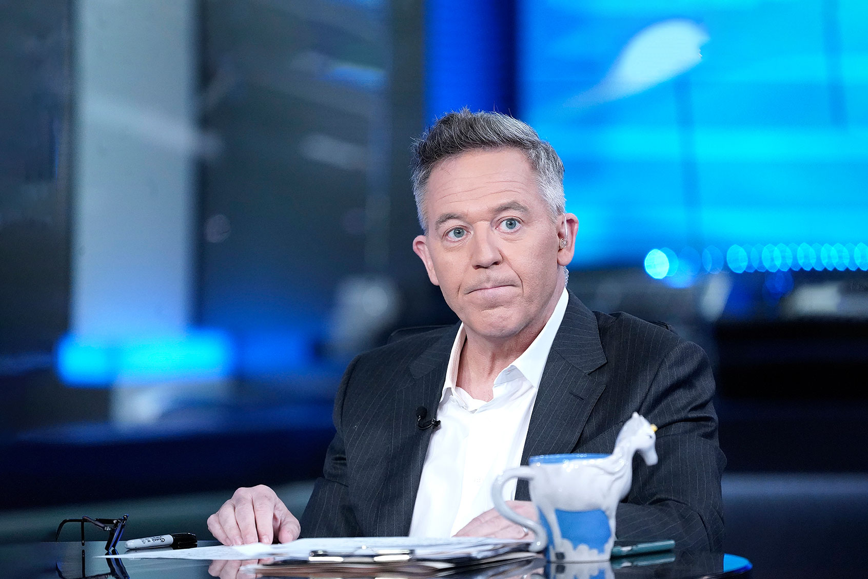 Greg Gutfeld attends Fox News' "The Five" at Fox News Studios on June 28, 2023 in New York City. (John Lamparski/Getty Images)