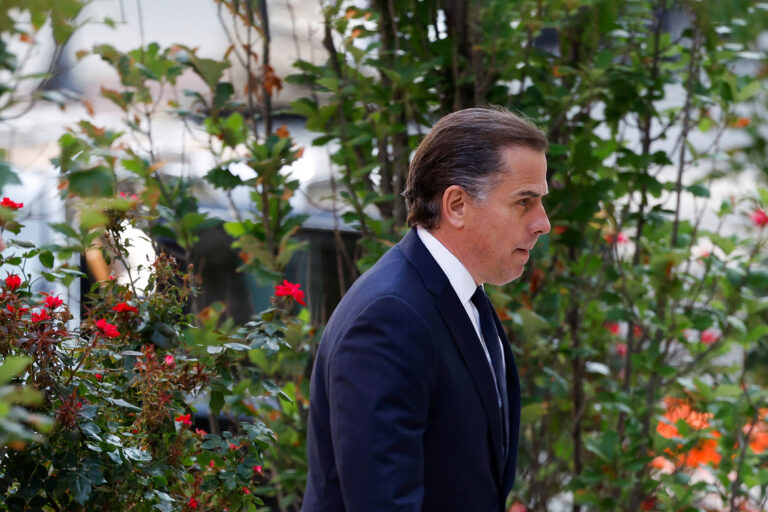 Hunter Biden, son of U.S. President Joe Biden, arrives to the J. Caleb Boggs Federal Building on July 26, 2023 in Wilmington, Delaware. (Anna Moneymaker/Getty Images)