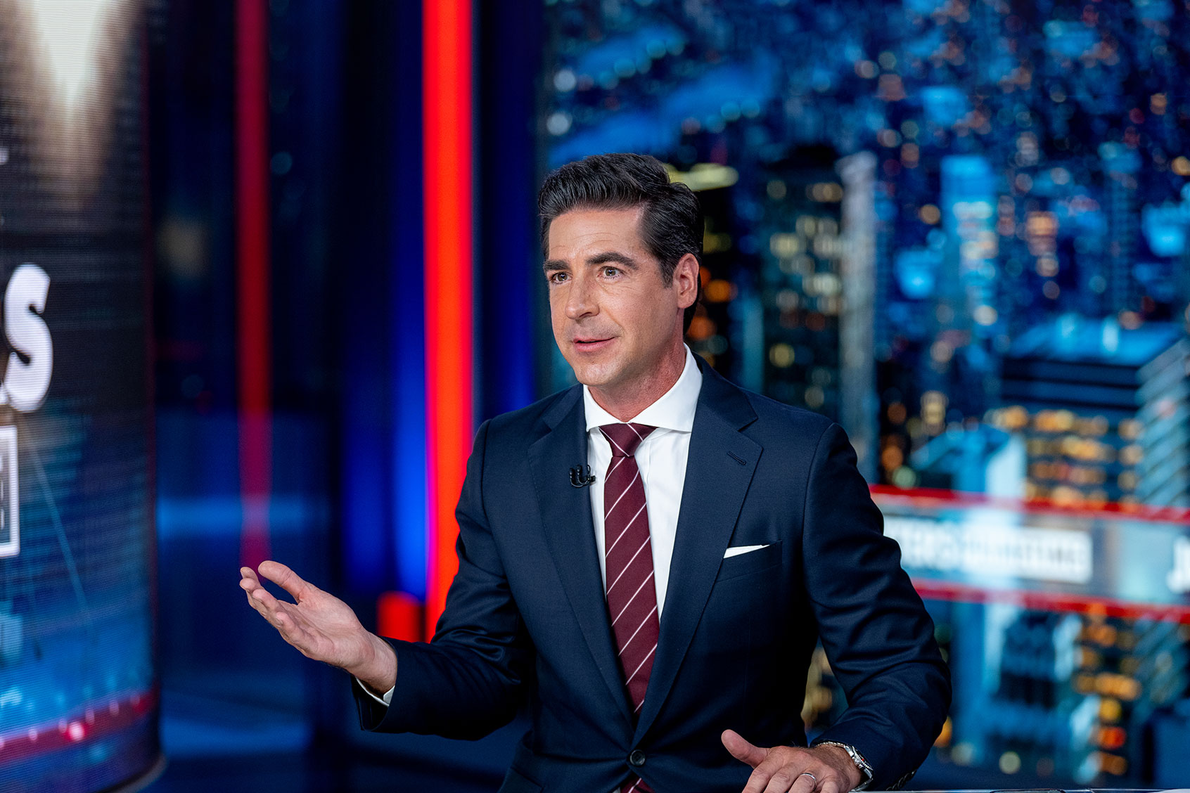 Host Jesse Watters as "Jesse Watters Primetime" Debuts On Fox News at Fox News Channel Studios on July 17, 2023 in New York City. (Roy Rochlin/Getty Images)