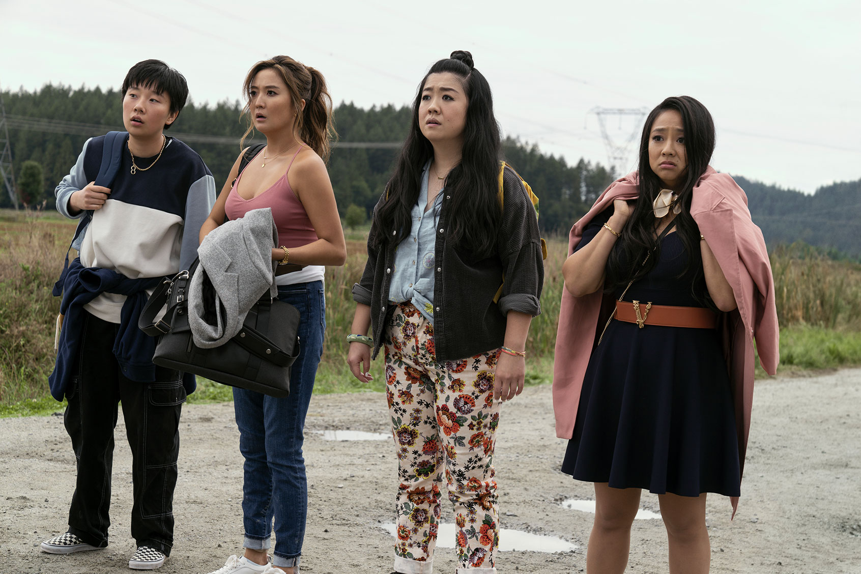 Sabrina Wu, Ashley Park, Sherry Cola and Stephanie Hsu in "Joy Ride" (Ed Araquel/Lionsgate)