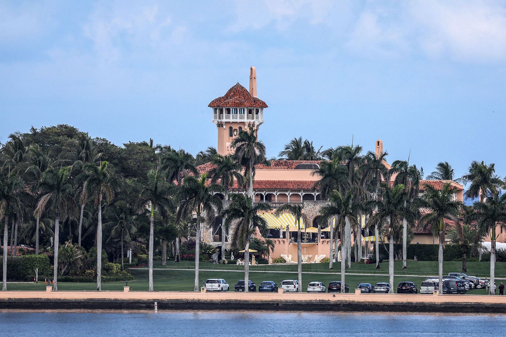 The Mar-a-Lago Club, home of former US President Donald Trump, is seen on April 4, 2023 in Palm Beach, Florida. (GIORGIO VIERA/AFP via Getty Images)