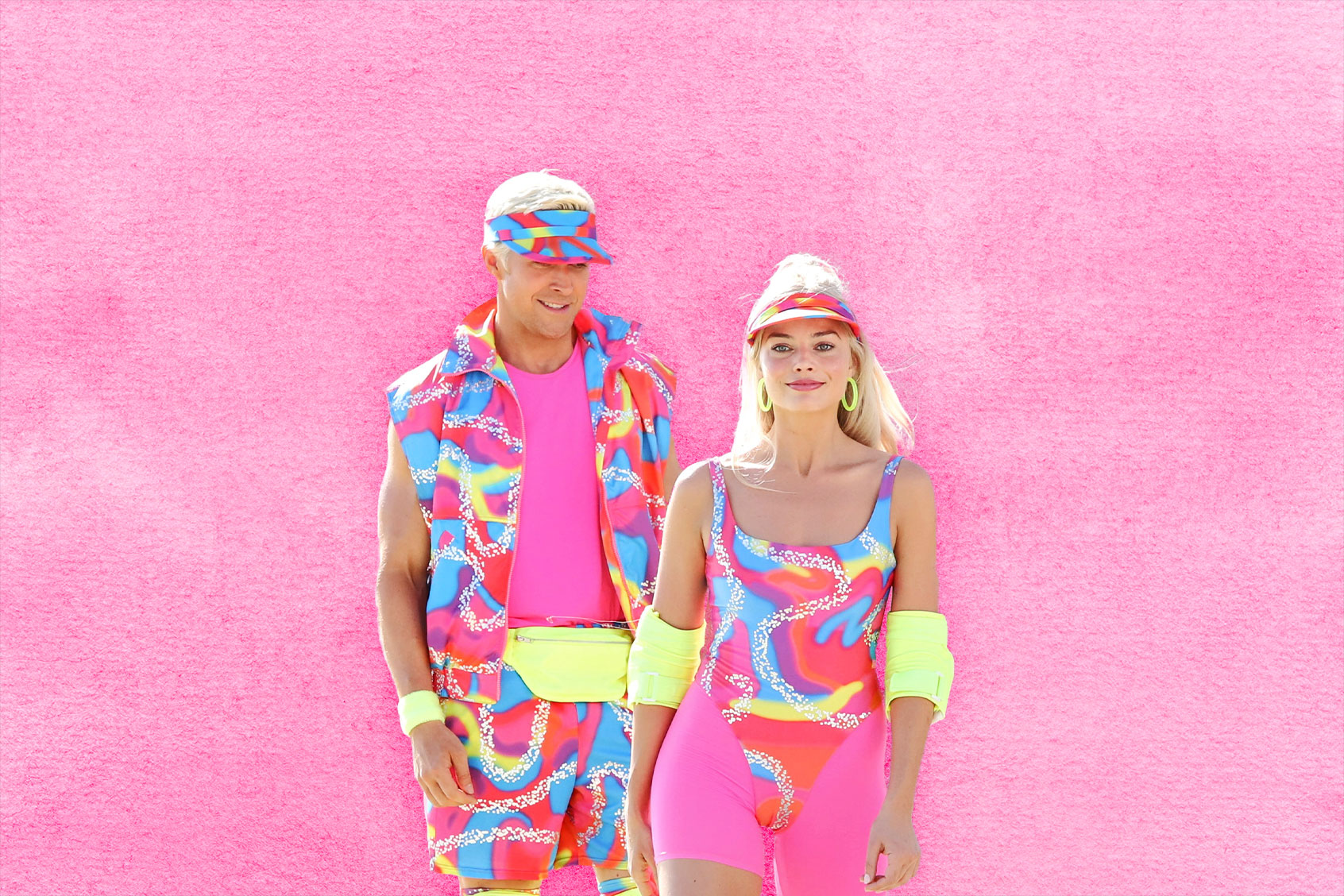Margot Robbie and Ryan Gosling in costume for "Barbie" (Photo illustration by Salon/Getty Images/MEGA/GC Images)