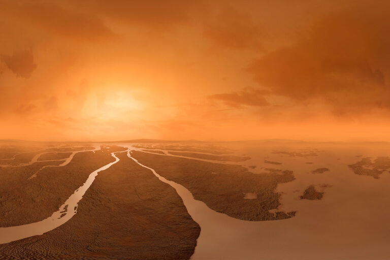 The surface of Titan, Saturns largest moon (Getty Images/MARK GARLICK/SCIENCE PHOTO LIBRARY)
