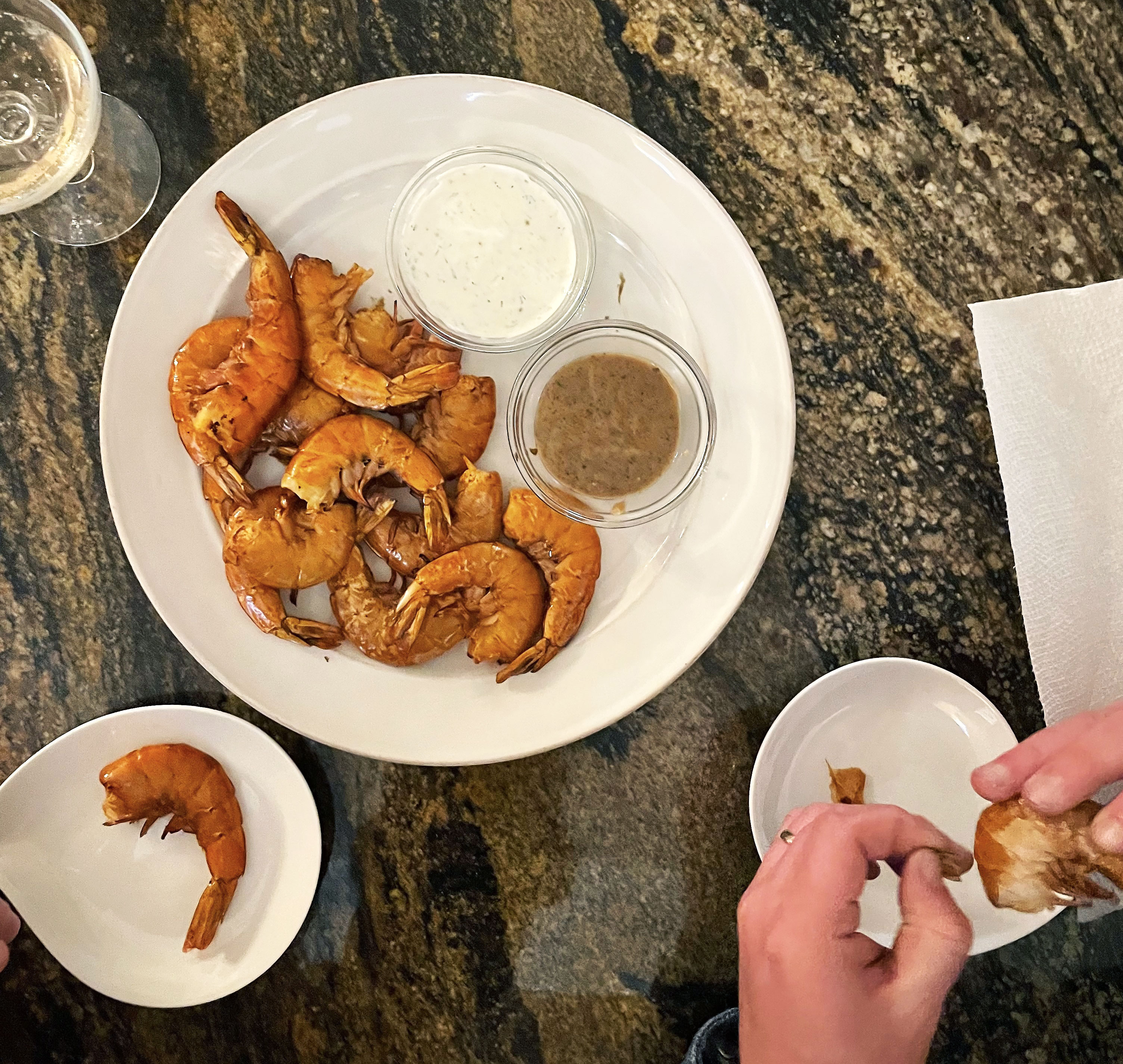 Smoked shrimp