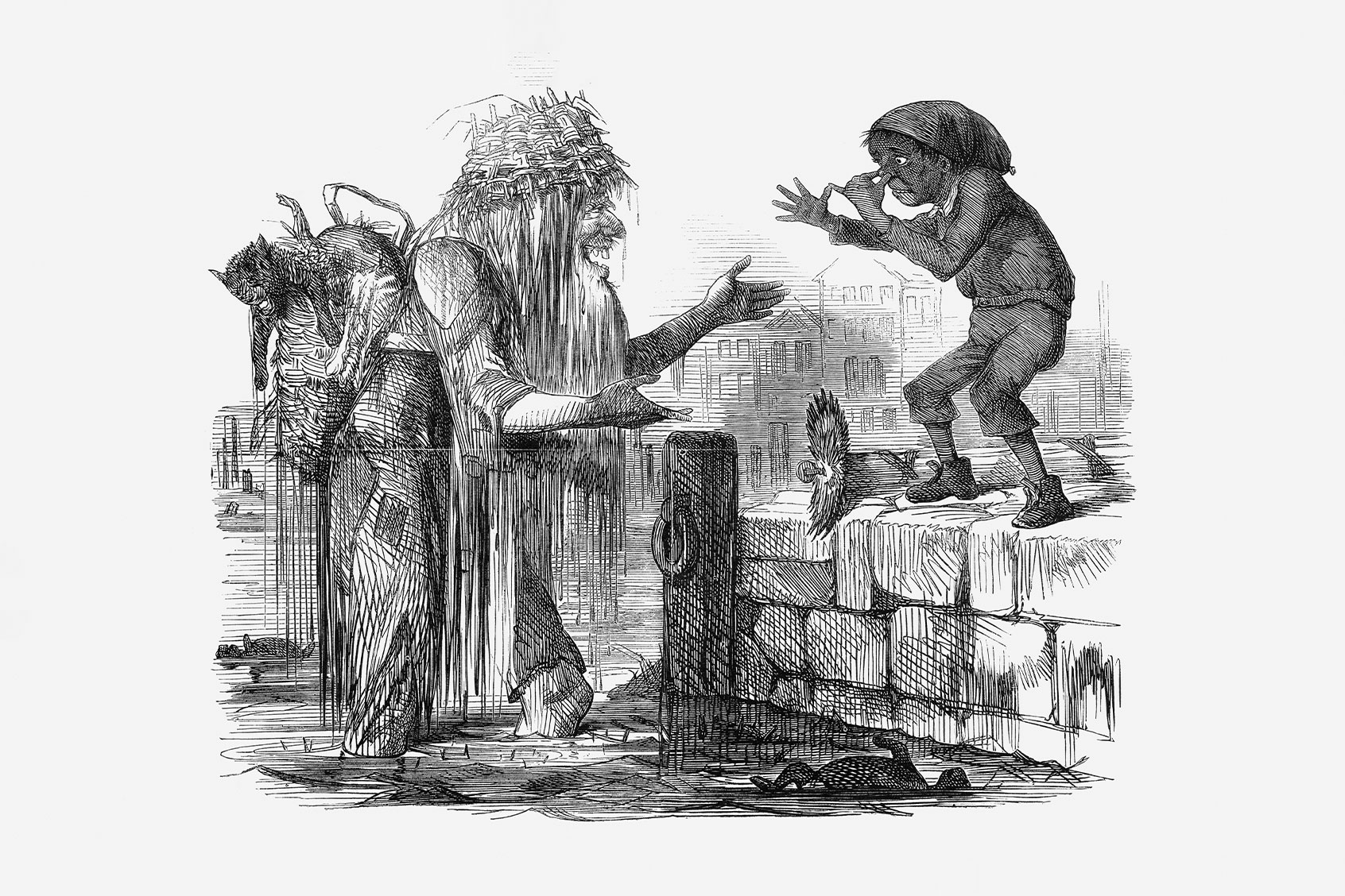 'The London Bathing Season,' from Punch, or the London Charivari, June 18, 1859. (The Cartoon Collector/Print Collector/Getty Images)