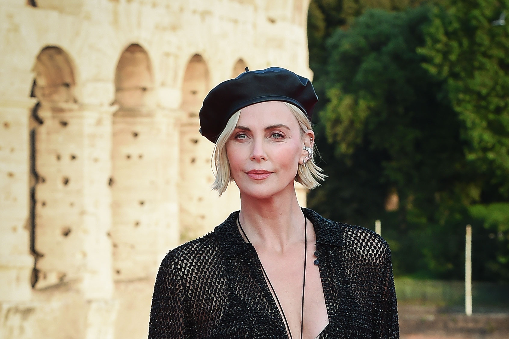 South African-American actress, film producer and model Charlize Theron on the red carpet at the world premiere of the film Fast X at the Colosseum. Rome (Italy), May 12nd, 2023 (Marilla Sicilia/Archivio Marilla Sicilia/Mondadori Portfolio via Getty Images)