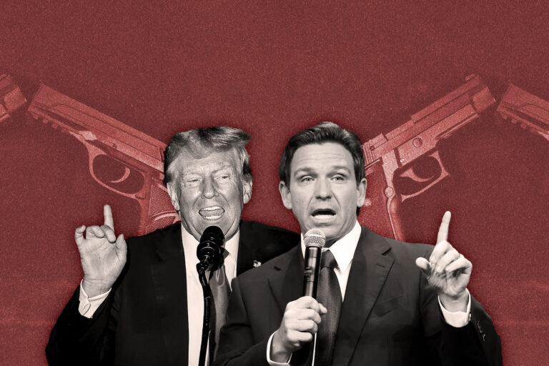 Donald Trump and Ron DeSantis (Photo illustration by Salon/Getty Images)