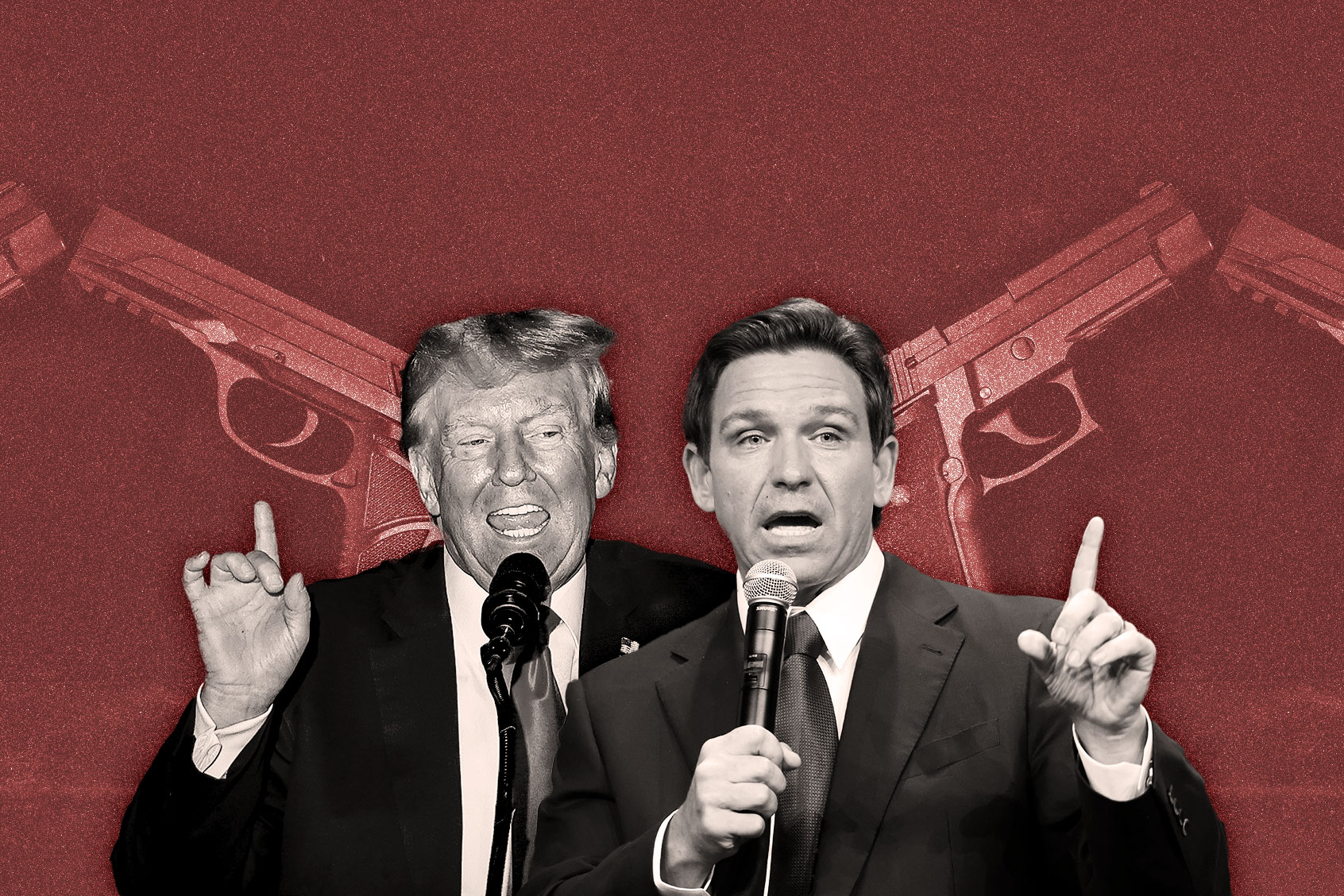Donald Trump and Ron DeSantis (Photo illustration by Salon/Getty Images)