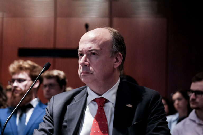 Jeffrey Clark, former Acting Assistant Attorney General, testifies during a January 6th field hearing held by Rep Matt Gaetz (R-FL) in the U.S. Capitol on June 13, 2023 in Washington, DC. (Michael A. McCoy/Getty Images)