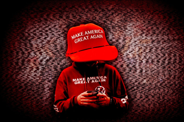 MAGA hat man (Photo illustration by Salon/Getty Images/Drew Angerer)