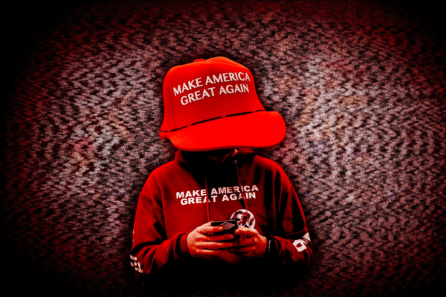 MAGA hat man (Photo illustration by Salon/Getty Images/Drew Angerer)