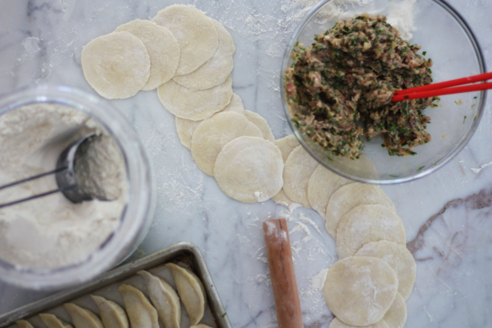 Dumpling preparation