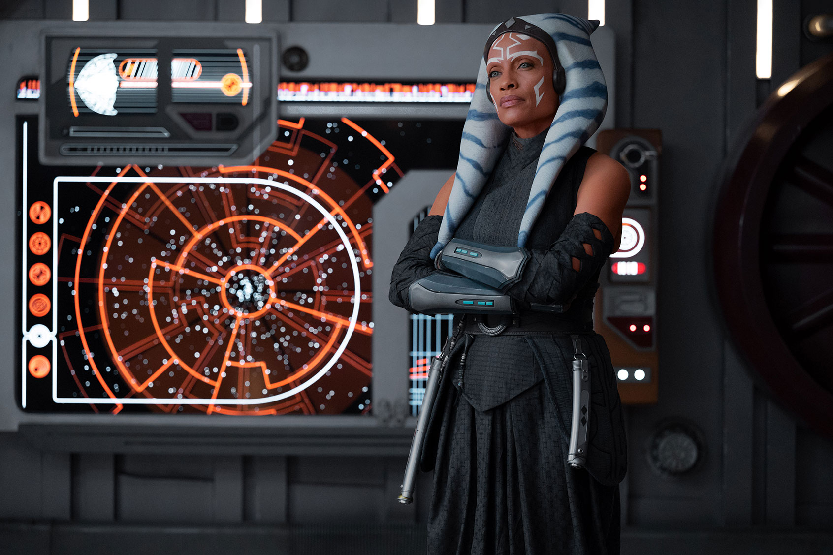 Ahsoka Tano (Rosario Dawson) in "Star Wars: Ahsoka" (Disney/Lucasfilm)