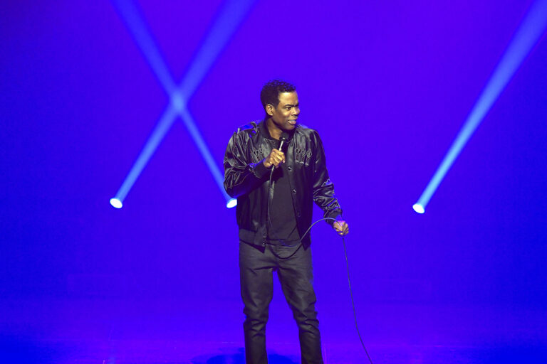 Chris Rock performs his Total Blackout Tour at Wang Theatre at Boch Center on November 25, 2017 in Boston, Massachusetts. (Paul Marotta/Getty Images)