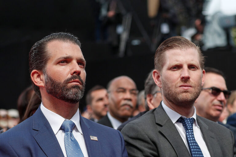 Donald Trump Jr. and Eric Trump (IAN LANGSDON/AFP via Getty Images)