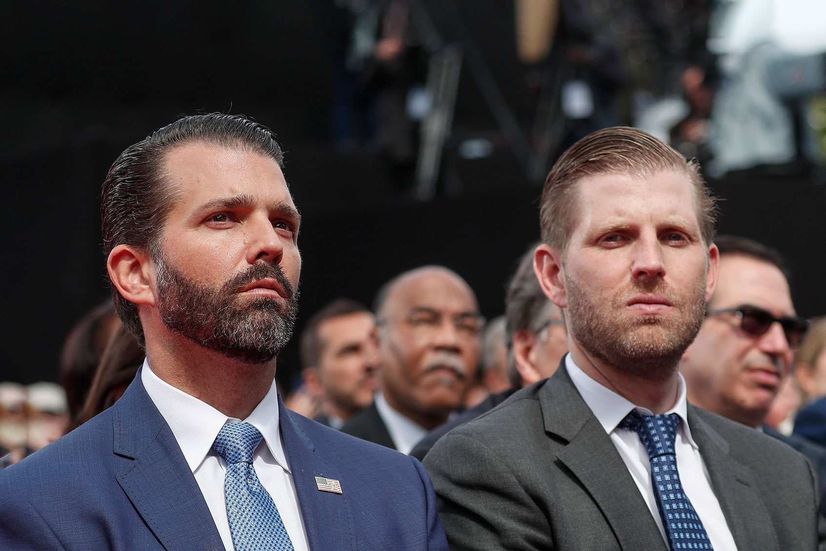 Donald Trump Jr. and Eric Trump (IAN LANGSDON/AFP via Getty Images)