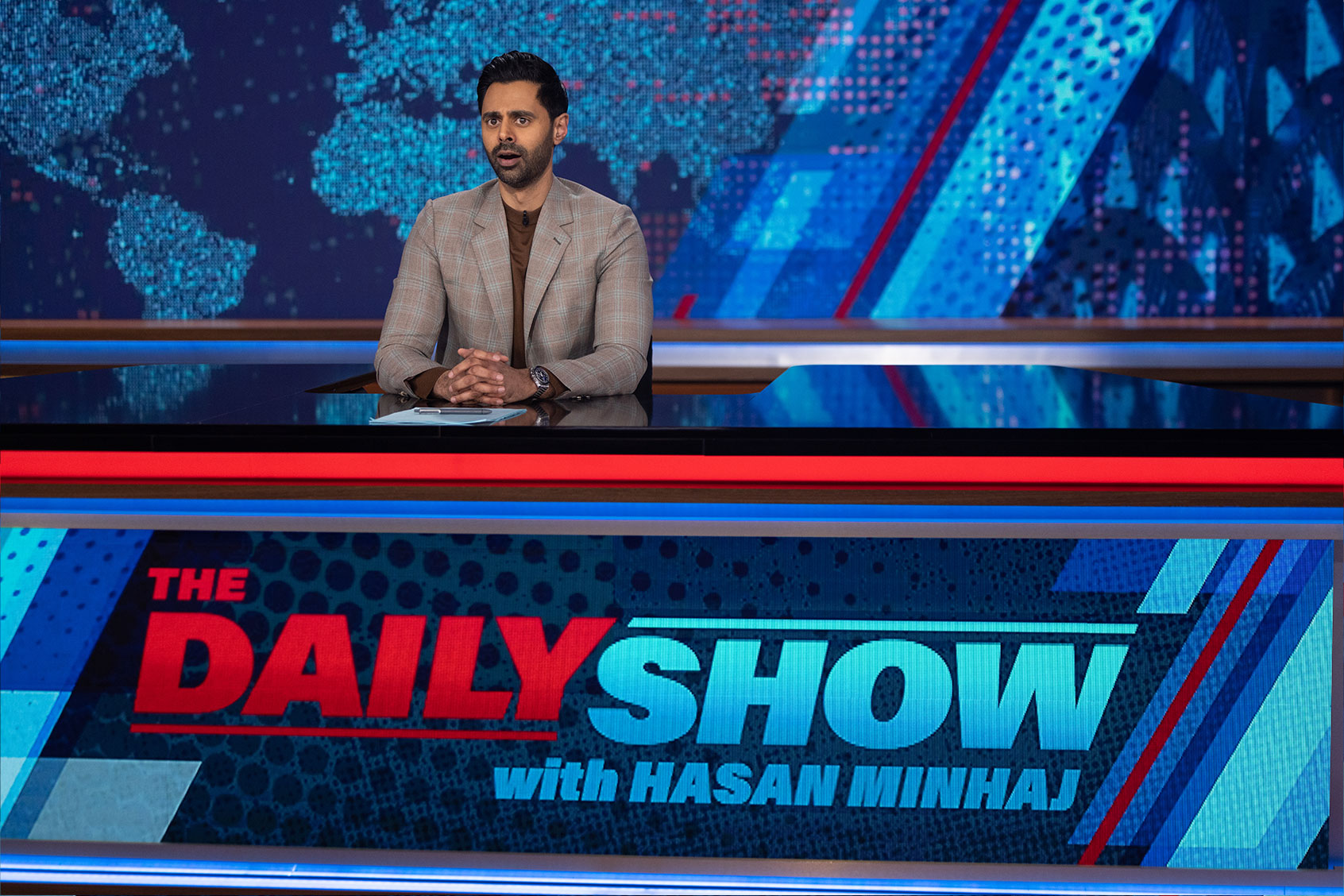 Hasan Minhaj guest hosts "The Daily Show" (Comedy Central)