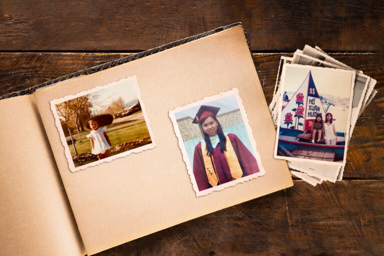 Photos of Jamie Jo Hoang as a child (Photo illustration by Salon/Photos courtesy of author/Getty Images)