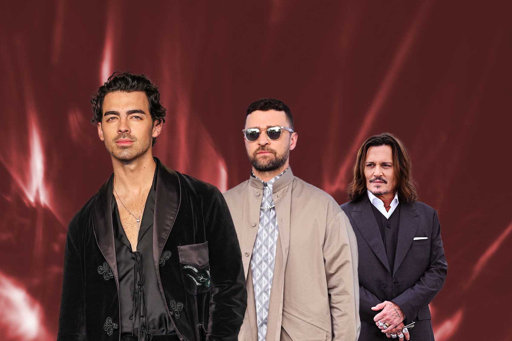 Joe Jonas, Justin Timberlake and Johnny Depp (Photo illustration by Salon/Getty Images)