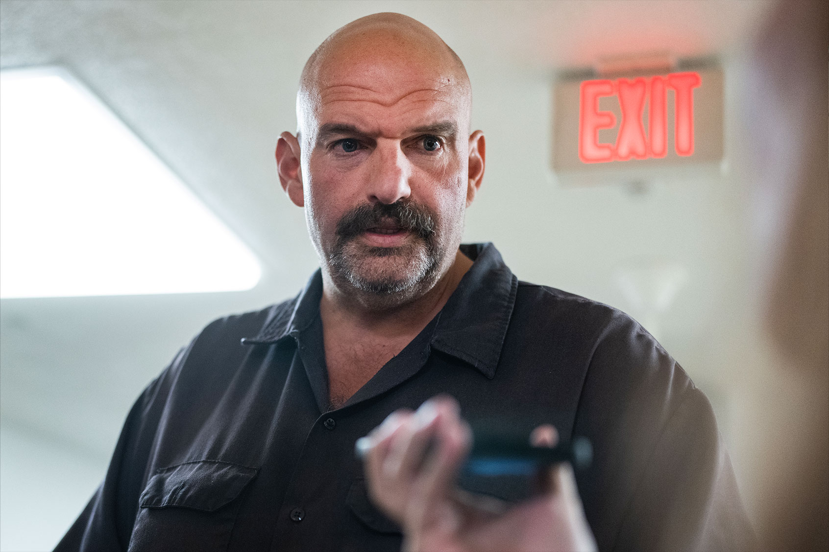 Sen. John Fetterman, D-Pa., is seen during a vote in the U.S. Capitol on Thursday, September 7, 2023. (Tom Williams/CQ-Roll Call, Inc via Getty Images)