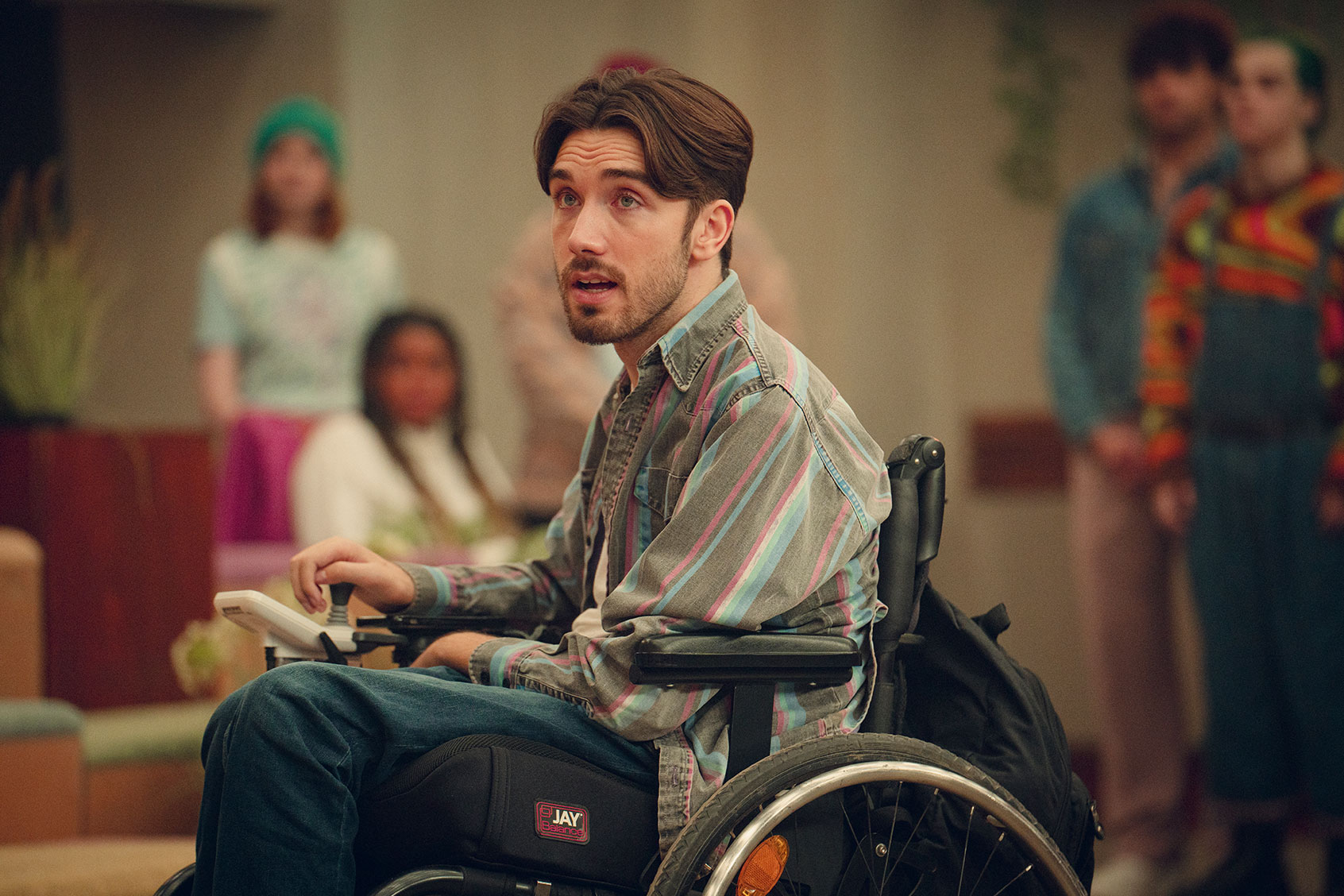 George Robinson as Isaac Goodwin in "Sex Education" (Samuel Taylor/Netflix)