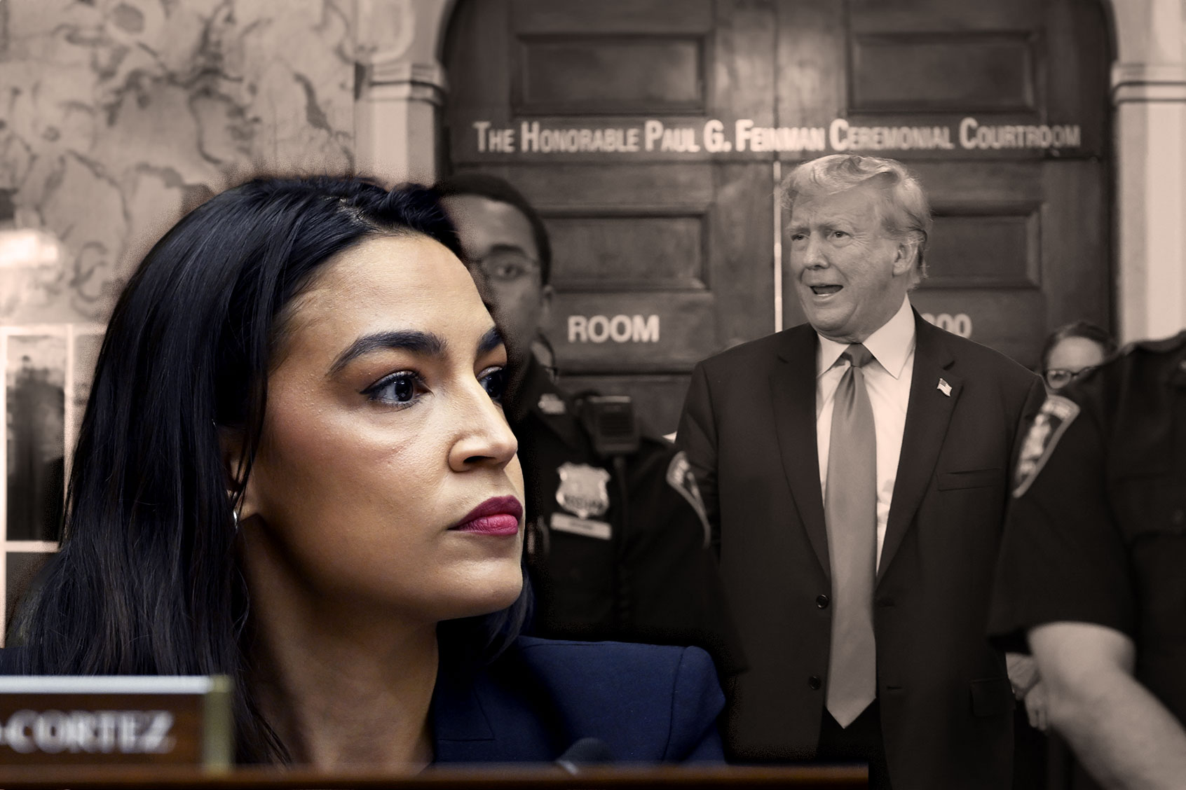 Alexandria Ocasio-Cortez and Donald Trump (Photo illustration by Salon/Getty Images)