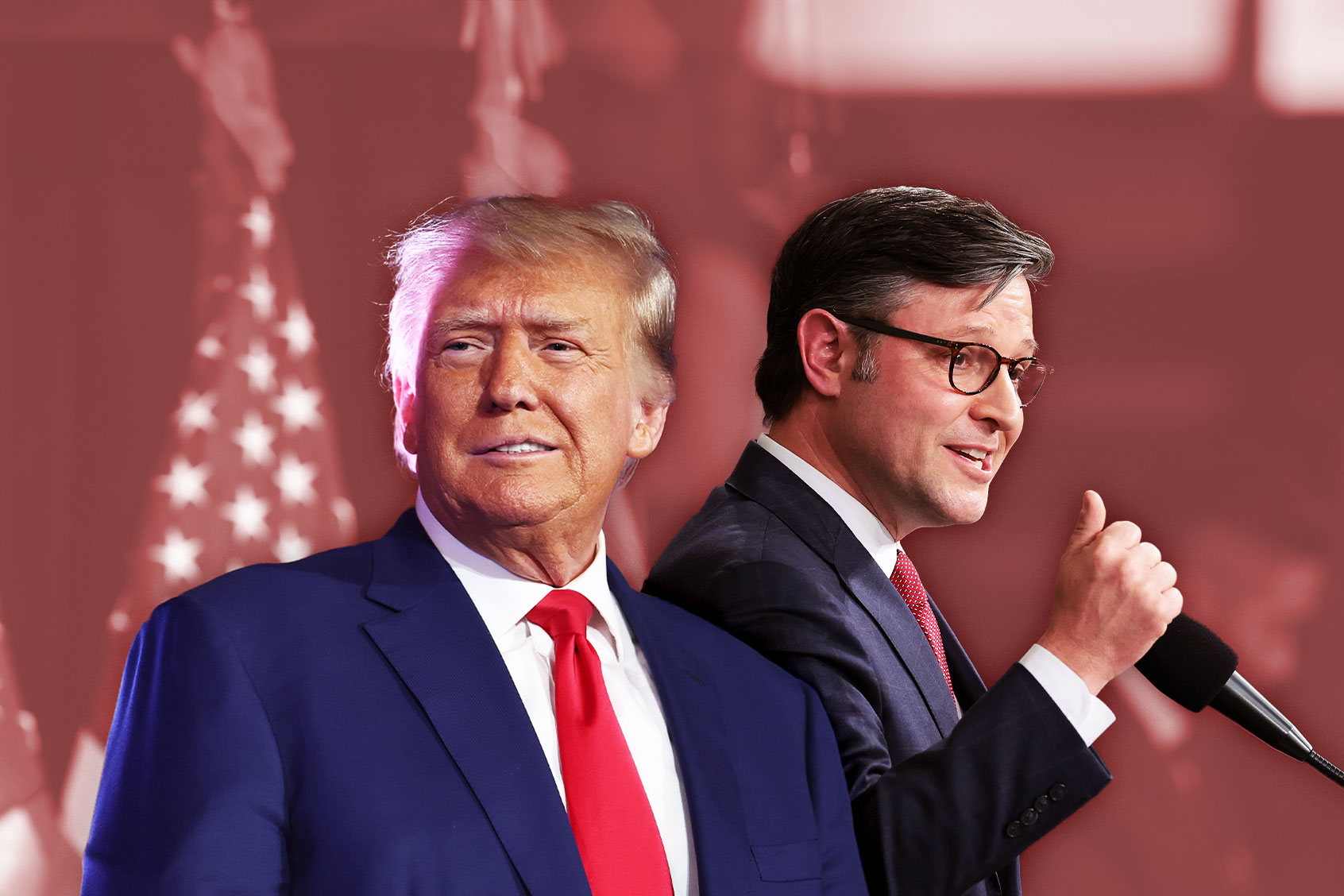 Donald Trump and Mike Johnson (Photo illustration by Salon/Getty Images)