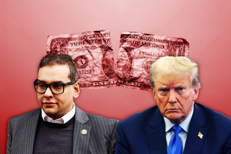 George Santos and Donald Trump (Photo illustration by Salon/Getty Images)