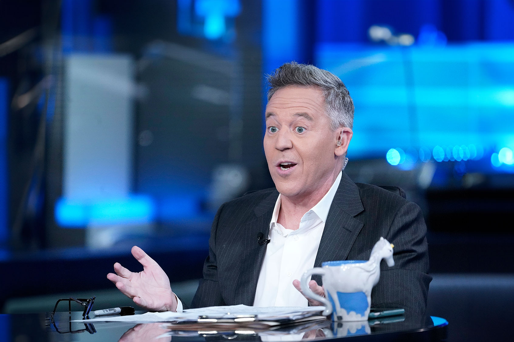 Greg Gutfeld attends Fox News' "The Five" at Fox News Studios on June 28, 2023 in New York City. (John Lamparski/Getty Images)