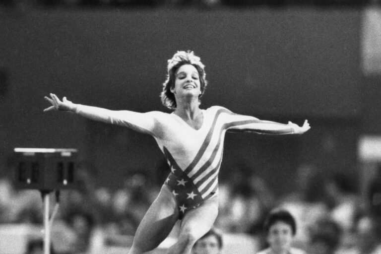 Scene from the 1984 Summer Olympic Games in Los Angeles, California. (Bettmann Archive/Getty Images)