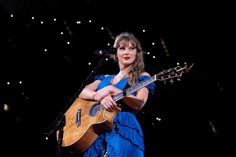 Taylor Swift performs onstage during "Taylor Swift | The Eras Tour" at SoFi Stadium on August 09, 2023 in Inglewood, California. (Kevin Winter/TAS23/Getty Images for TAS Rights Management)