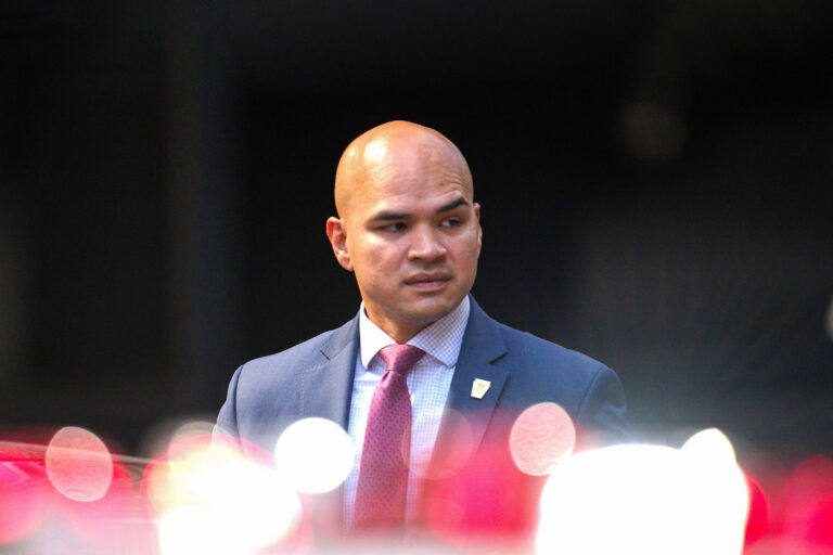 Walt Nauta leaves Trump Tower on September 6, 2023 in New York City. (James Devaney/GC Images/Getty Images)