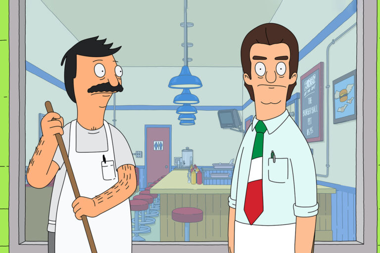 H. Jon Benjamin as Bob Belcher and Eric Bauza as Jimmy Pesto in "Bob's Burgers" (FOX)