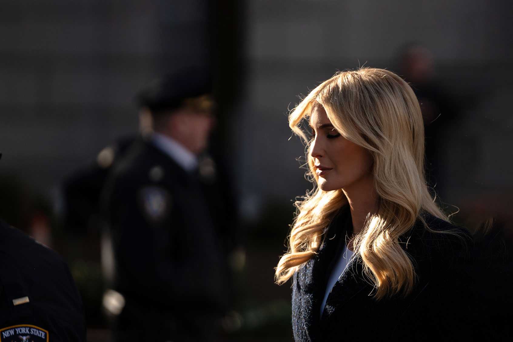 Ivanka Trump, former President Donald Trump's daughter, enters New York State Supreme Court for his civil fraud trial on November 08, 2023 in New York City. (David Dee Delgado/Getty Images)