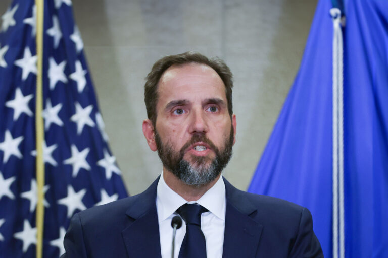 Special Counsel Jack Smith delivers remarks on a recently unsealed indictment including four felony counts against former U.S. President Donald Trump at the Justice Department on August 1, 2023 in Washington, DC. (Alex Wong/Getty Images)