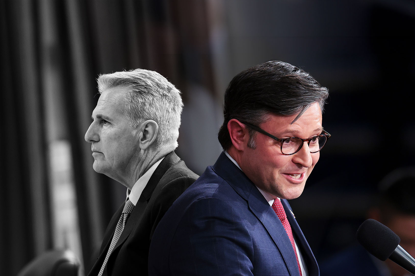 Kevin McCarthy and Mike Johnson (Photo illustration by Salon/Getty Images)