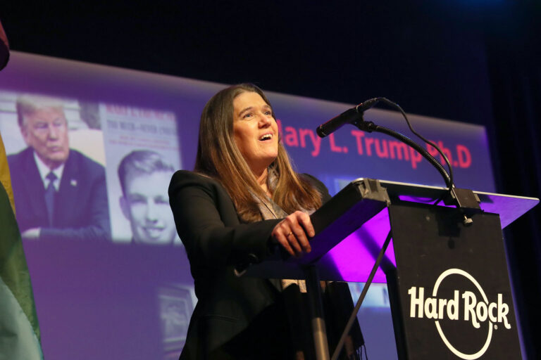 Mary L. Trump speaks during Jim Owles Winter Pride Gala Award Ceremony at Hard Rock Cafe - Times Square on January 20, 2023 in New York City. (Johnny Nunez/WireImage)