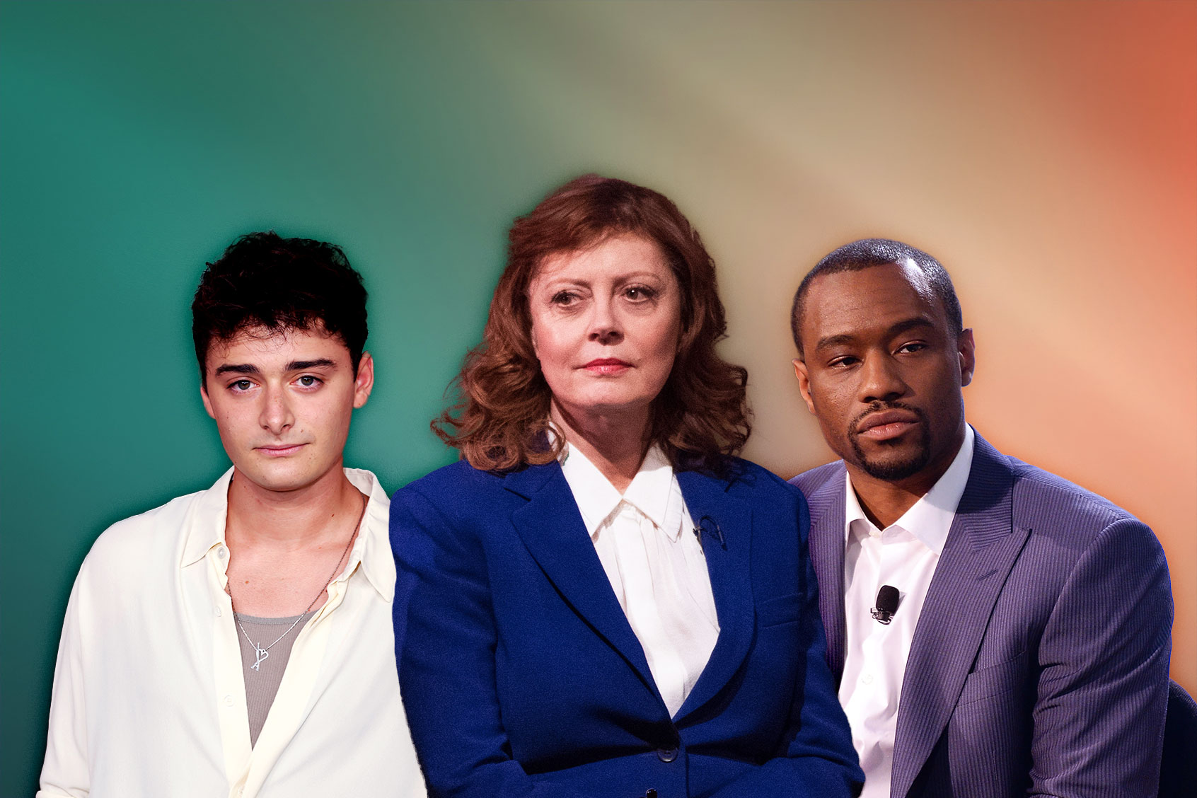 Noah Schnapp, Susan Sarandon and Marc Lamont Hill (Photo illustration by Salon/Getty Images)
