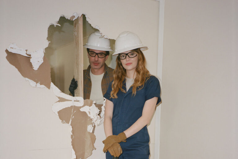 Nathan Fielder as Asher and Emma Stone as Whitney in "The Curse" (Beth Garrabrant/A24/Paramount+/SHOWTIME)