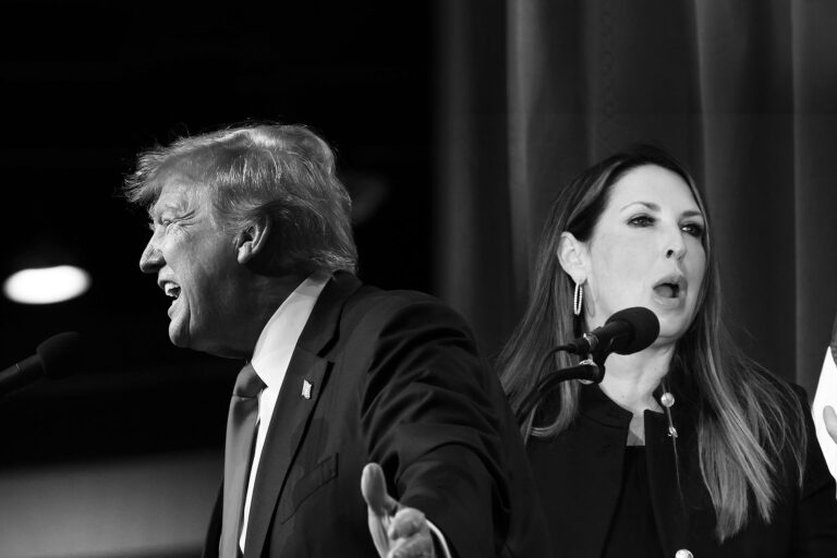 Donald Trump and Ronna McDaniel (Photo illustration by Salon/Getty Images)