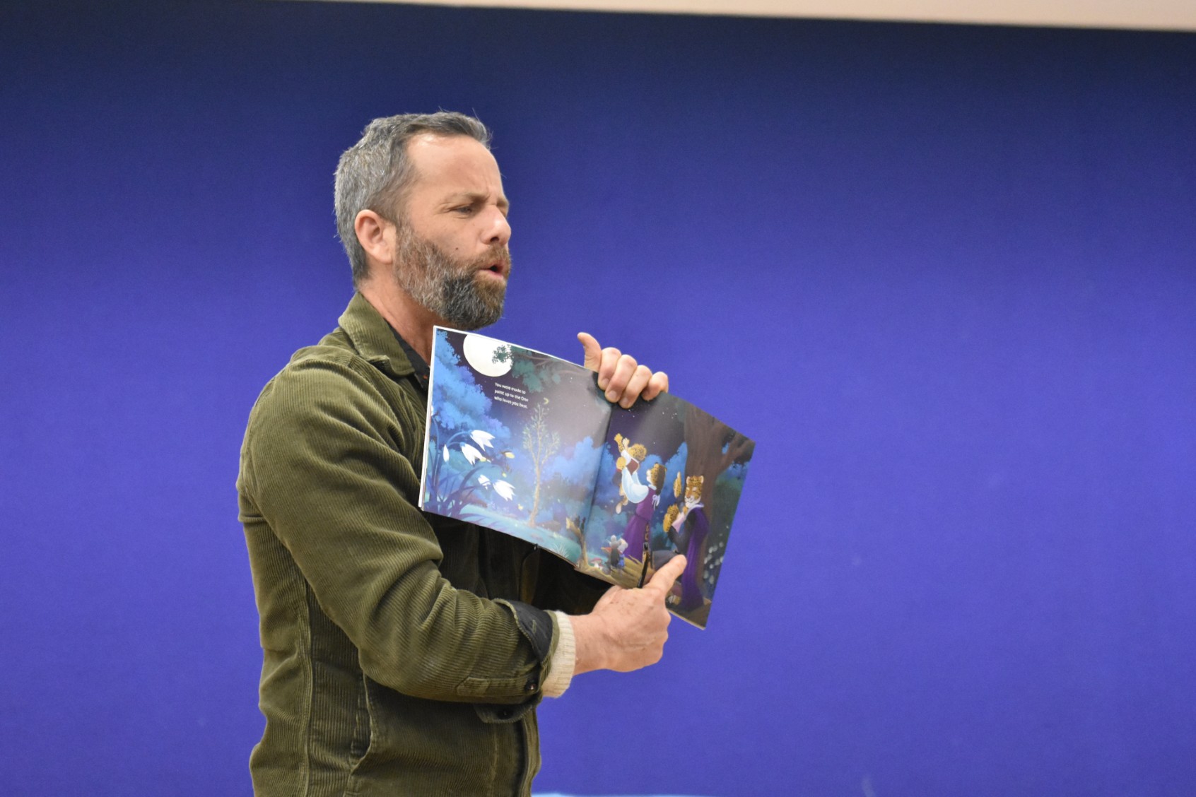 American actor and evangelist Kirk Cameron delivers remarks and reads his Christian book "As You Grow" in Scarsdale, New York on December 30, 2022. (Kyle Mazza/Anadolu Agency via Getty Images)