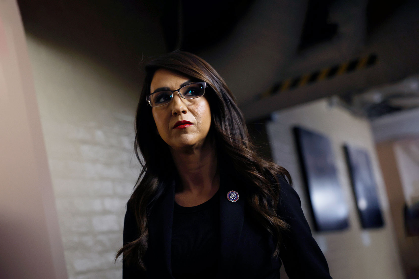 U.S. Rep. Lauren Boebert (R-CO) arrives to a House Republican caucus meeting at the U.S. Capitol on October 12, 2023 in Washington D.C. (Anna Moneymaker/Getty Images)