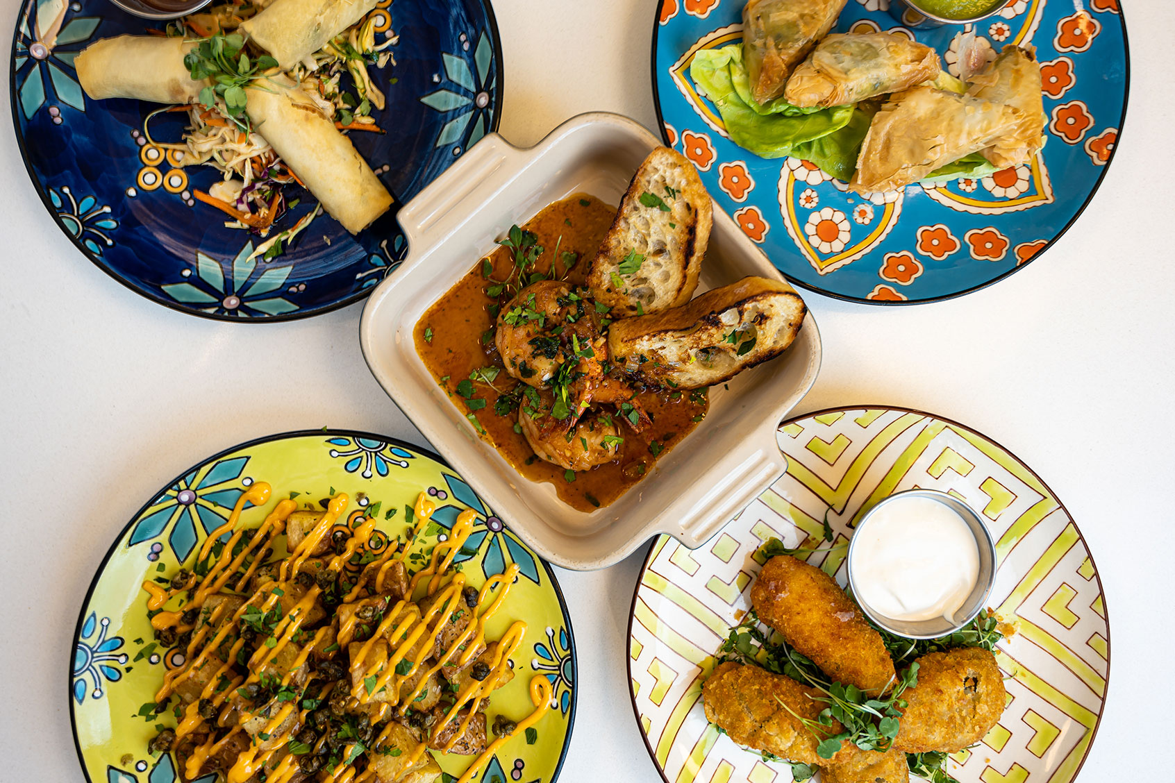 Spread of tapas at Mawa's Kitchen in Aspen, CO (Photo courtesy of Darren Bridges)