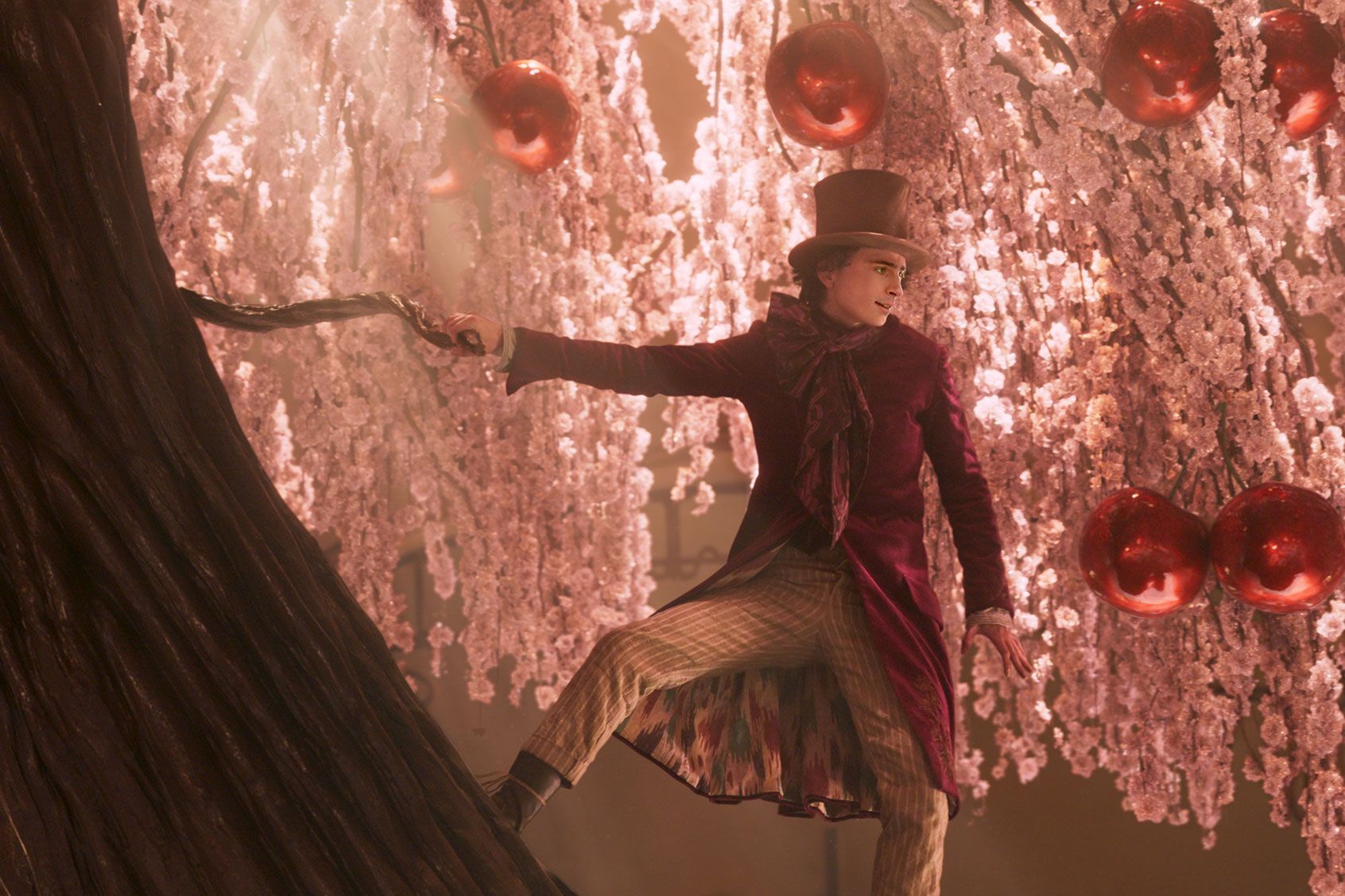 Timothée Chalamet in “Wonka” (Warner Bros. Entertainment)