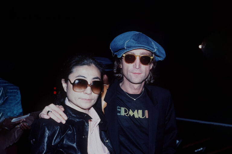 John Lennon and Yoko Ono shortly before Lennon was shot and killed in New York, NY in December, 1980. (Brenda Chase/Newsmakers/Getty Images)