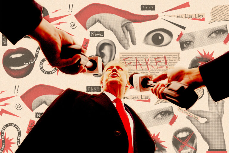 Donald Trump | Fake News (Photo illustration by Salon/Getty Images)