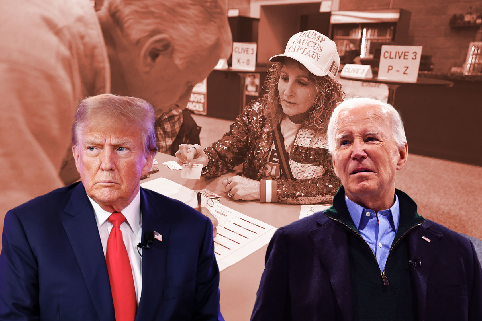 Donald Trump | Joe Biden | 2024 Iowa Caucus (Photo illustration by Salon/Getty Images)