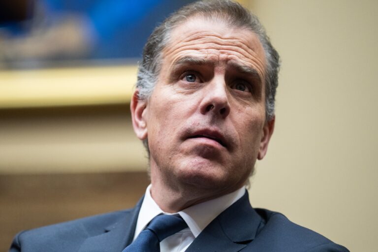 Hunter Biden attends the House Oversight and Accountability Committee markup titled "Resolution Recommending That The House Of Representatives Find Robert Hunter Biden In Contempt Of Congress," in Rayburn Building on Wednesday, January 10, 2024. (Tom Williams/CQ-Roll Call, Inc via Getty Images)