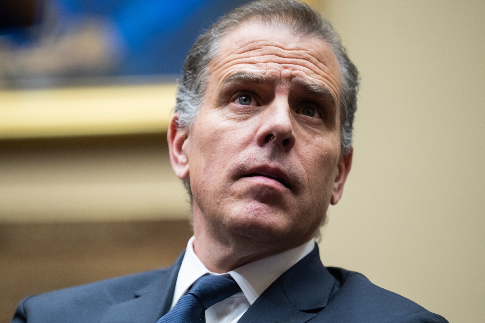 Hunter Biden attends the House Oversight and Accountability Committee markup titled "Resolution Recommending That The House Of Representatives Find Robert Hunter Biden In Contempt Of Congress," in Rayburn Building on Wednesday, January 10, 2024. (Tom Williams/CQ-Roll Call, Inc via Getty Images)